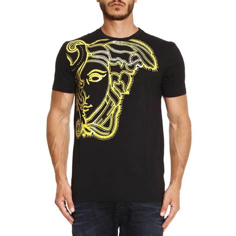 versace collection t-shirt v800683 vj00353|Versace Collection V800683 Round Neck Basic Black T.